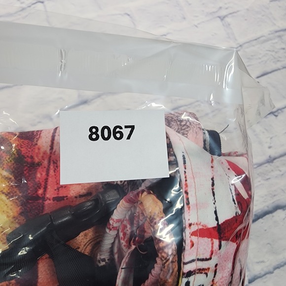 Terry Cycling WOMENS SZ M Bike Wrap Skirt Skort Pink Hula Girl Print VINTAGE Y2K - Picture 15 of 15